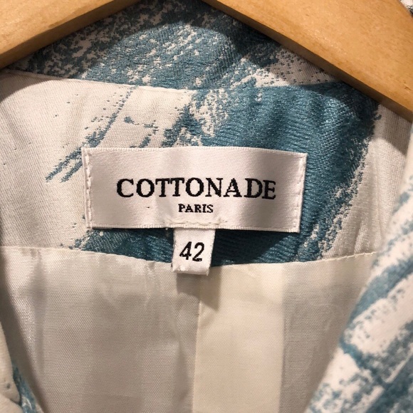 French Boutique Chic Spring Jacket Cottonade sz 10 - Picture 7 of 8